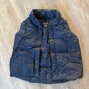 Lands' End Kids Dark Blue Quilted Vest